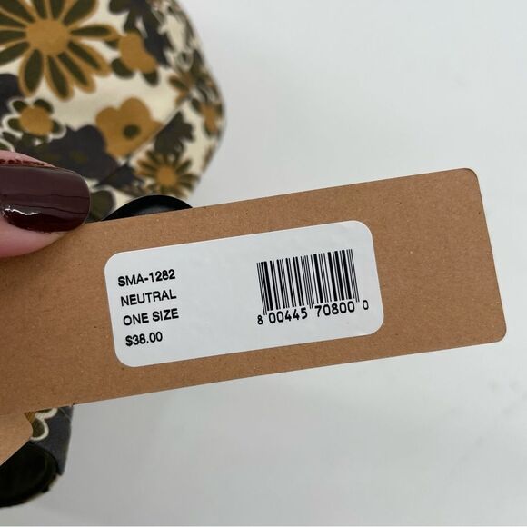 ~Steve Madden Floral Daisy Print Women's Bucket Hat Reversible NWT - Picture 7 of 7